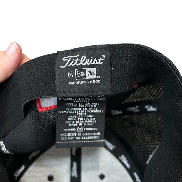 Titleist Footjoy Pro V1 Golf Hat Sz M/L Black Casual Athleisure Embroidered - Picture 8 of 9